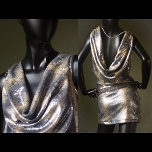 One of a kind snakeskin sequin mini dress